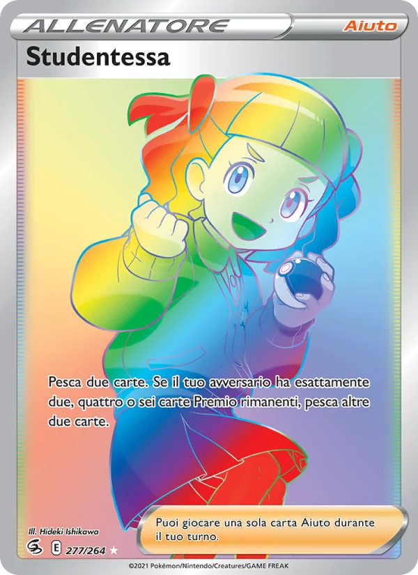 Studentessa Colpo Fusione carta Pokémon italiana RR