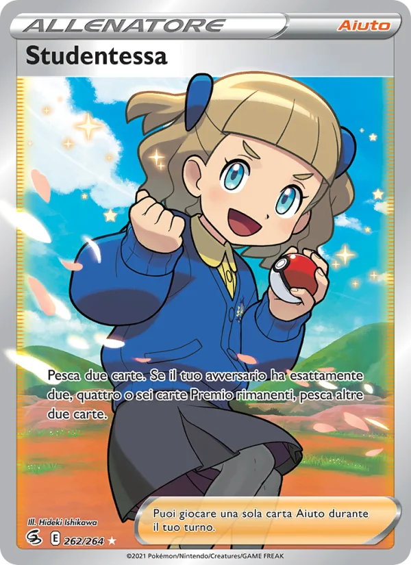 Studentessa Colpo Fusione carta Pokémon italiana UR