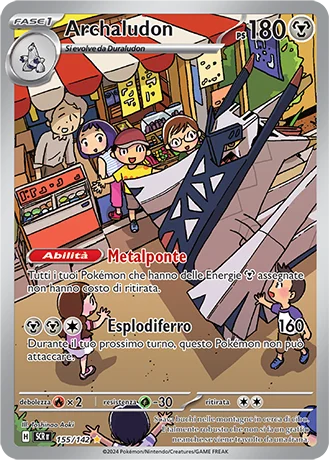 Archaludon Corona Astrale carta Pokémon italiana IR