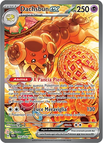 Dachsbun ex Corona Astrale carta Pokémon italiana SIR