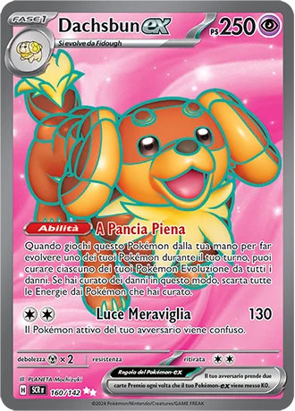 Dachsbun ex Corona Astrale carta Pokémon italiana UR