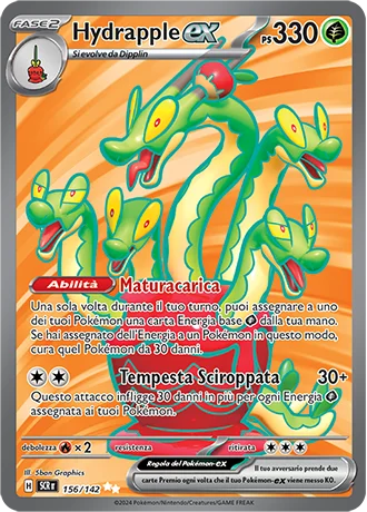 Hydrapple ex Corona Astrale carta Pokémon italiana UR