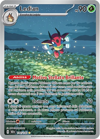 Ledian Corona Astrale carta Pokémon italiana IR