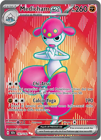 Medicham ex Corona Astrale carta Pokémon italiana