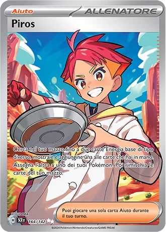 Piros Corona Astrale carta Pokémon italiana UR