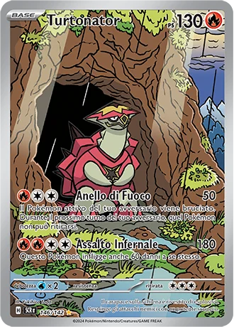 Turtonator Corona Astrale carta Pokémon italiana IR