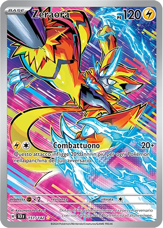 Zeraora Corona Astrale carta Pokémon italiana