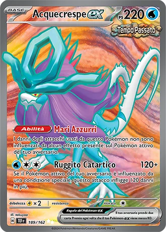 Acquecrespe ex Cronoforze carta Pokémon italiana UR