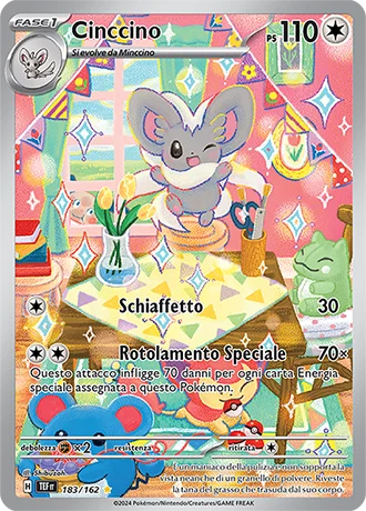 Cinccino Cronoforze carta Pokémon italiana IR