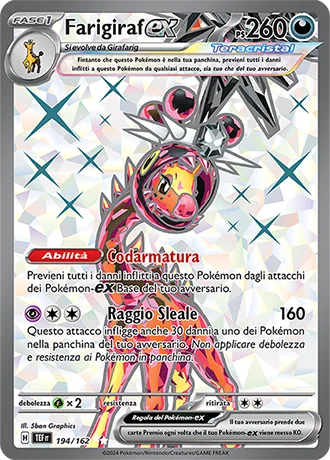 Farigiraf ex Cronoforze carta Pokémon italiana UR