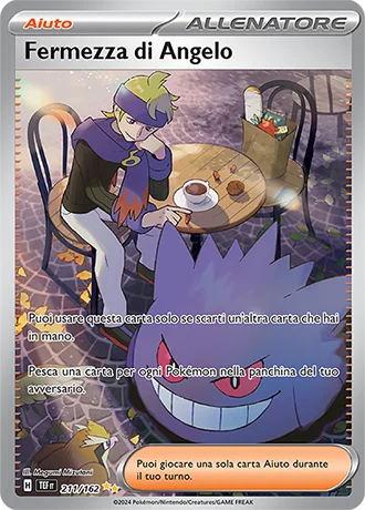 Fermezza di Angelo Cronoforze carta Pokémon italiana SIR