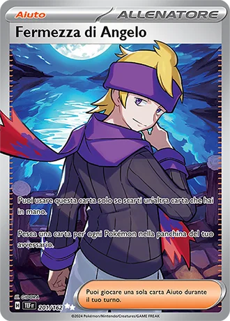 Fermezza di Angelo Cronoforze carta Pokémon italiana UR