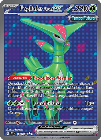 Fogliaferrea ex Cronoforze carta Pokémon italiana UR