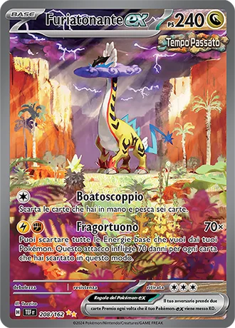 Furiatonante ex Cronoforze carta Pokémon italiana SIR