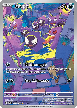 Gastly Cronoforze carta Pokémon italiana IR