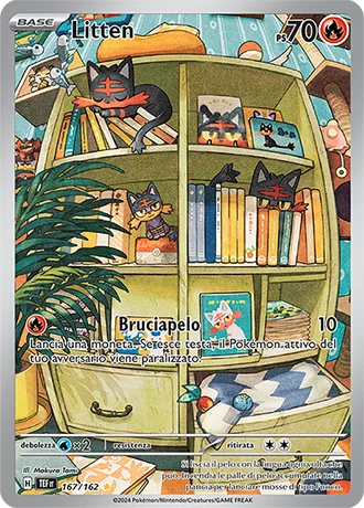 Litten Cronoforze carta Pokémon italiana IR
