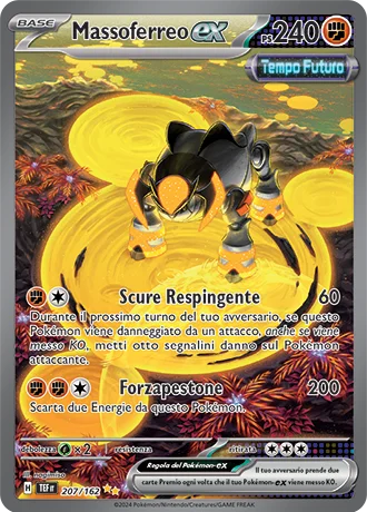 Massoferreo ex Cronoforze carta Pokémon italiana SIR