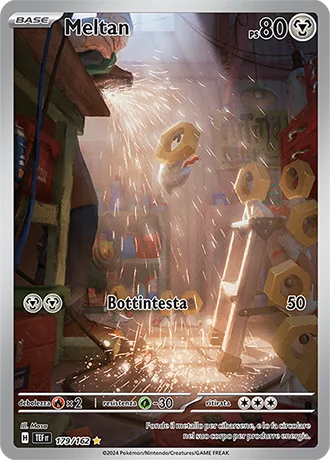 Meltan Cronoforze carta Pokémon italiana IR