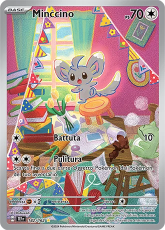 Minccino Cronoforze carta Pokémon italiana IR