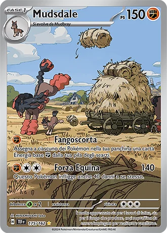 Mudsdale Cronoforze carta Pokémon italiana IR