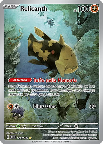 Relicanth Cronoforze carta Pokémon italiana IR