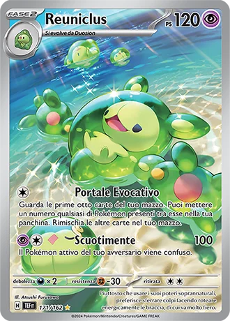 Reuniclus Cronoforze carta Pokémon italiana IR