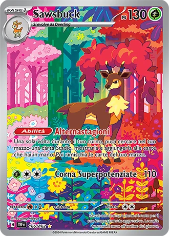 Sawsbuck Cronoforze carta Pokémon italiana IR