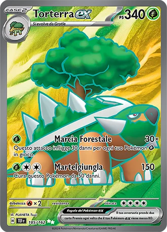 Torterra ex Cronoforze carta Pokémon italiana UR