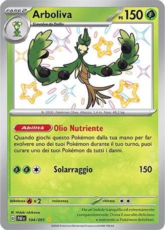 Arboliva Destino di Paldea carta Pokémon italiana SSB