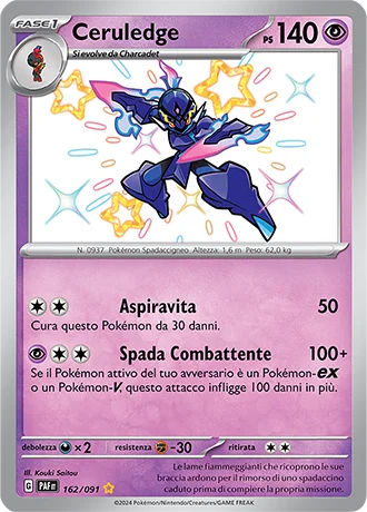 Ceruledge Destino di Paldea carta Pokémon italiana SSB