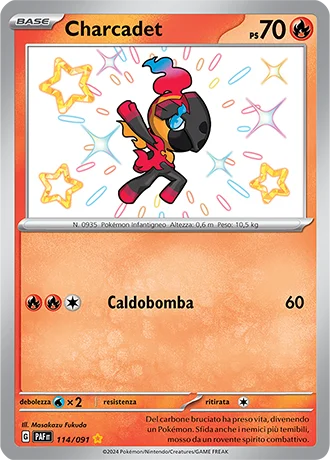 Charcadet Destino di Paldea carta Pokémon italiana SSB