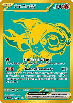 Chi-Yu ex Destino di Paldea carta Pokémon italiana HR