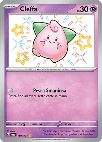 Cleffa Destino di Paldea carta Pokémon italiana SSB