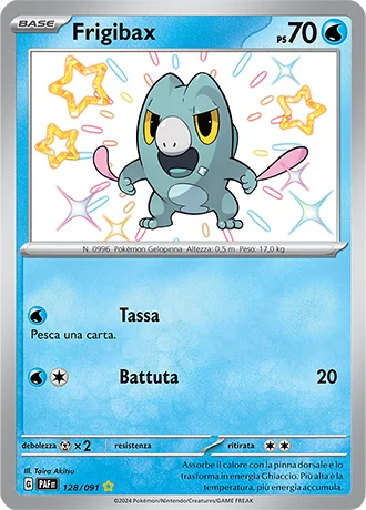 Frigibax Destino di Paldea carta Pokémon italiana SSB