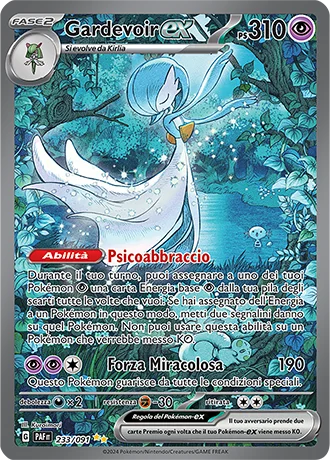 Gardevoir ex Destino di Paldea carta Pokémon italiana SIR