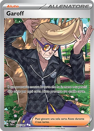 Garoff Destino di Paldea carta Pokémon italiana UR