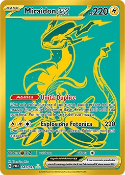 Miraidon ex Destino di Paldea carta Pokémon italiana HR