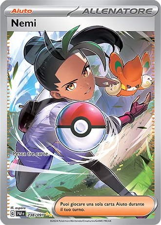 Nemi Destino di Paldea carta Pokémon italiana SIR