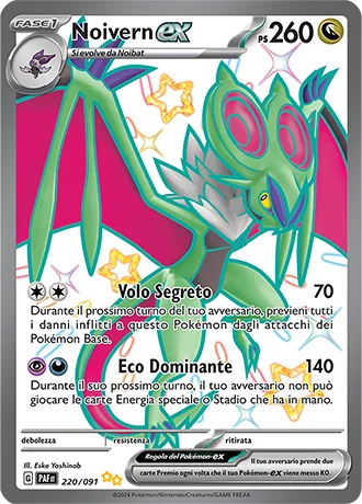 Noivern ex Destino di Paldea carta Pokémon italiana