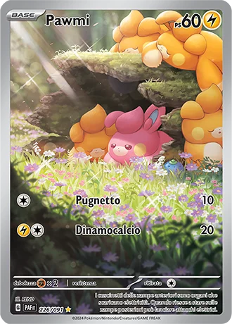 Pawmi Destino di Paldea carta Pokémon italiana IR
