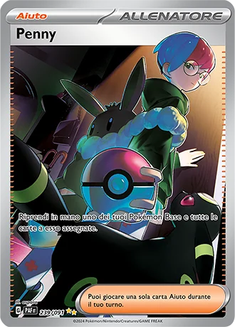 Penny Destino di Paldea carta Pokémon italiana SIR