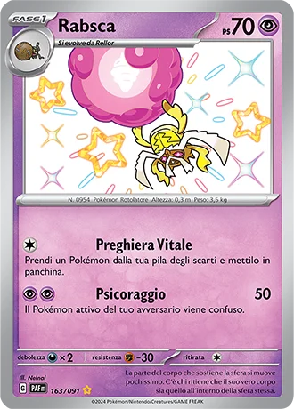 Rabsca Destino di Paldea carta Pokémon italiana SSB
