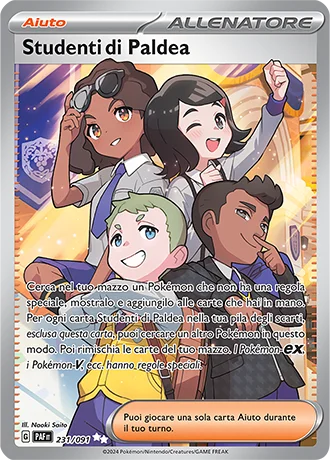 Studenti di Paldea Destino di Paldea carta Pokémon italiana UR