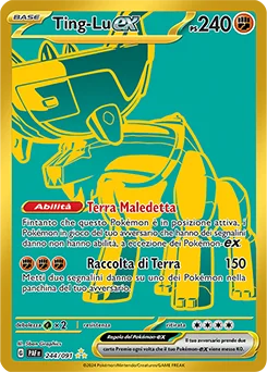 Ting-Lu ex Destino di Paldea carta Pokémon italiana HR