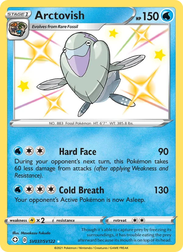 Arctovish Destino Splendente carta Pokémon italiana