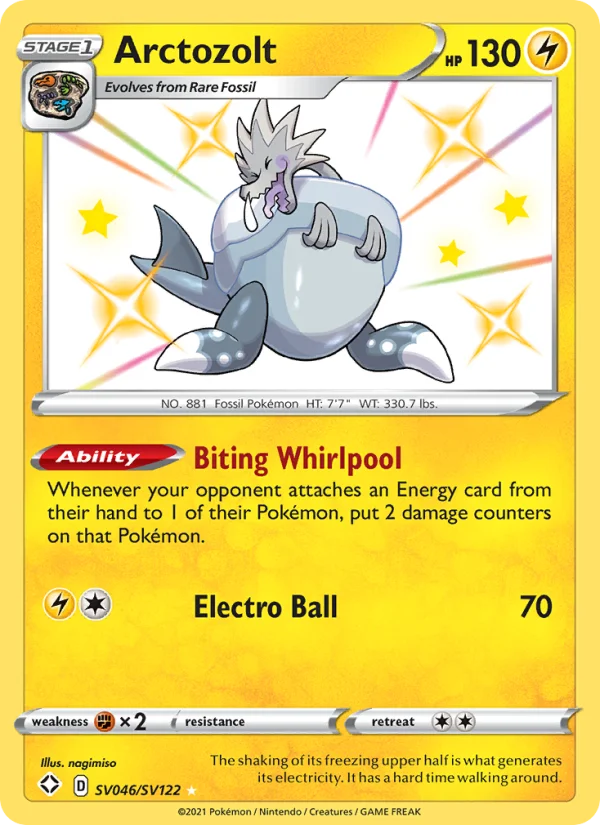 Arctozolt Destino Splendente carta Pokémon italiana