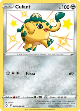 Cufant Destino Splendente carta Pokémon italiana Shiny