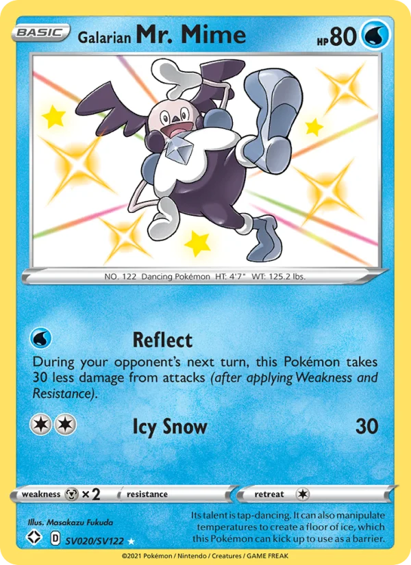 Mr. Mime di Galar Destino Splendente carta Pokémon italiana Shiny