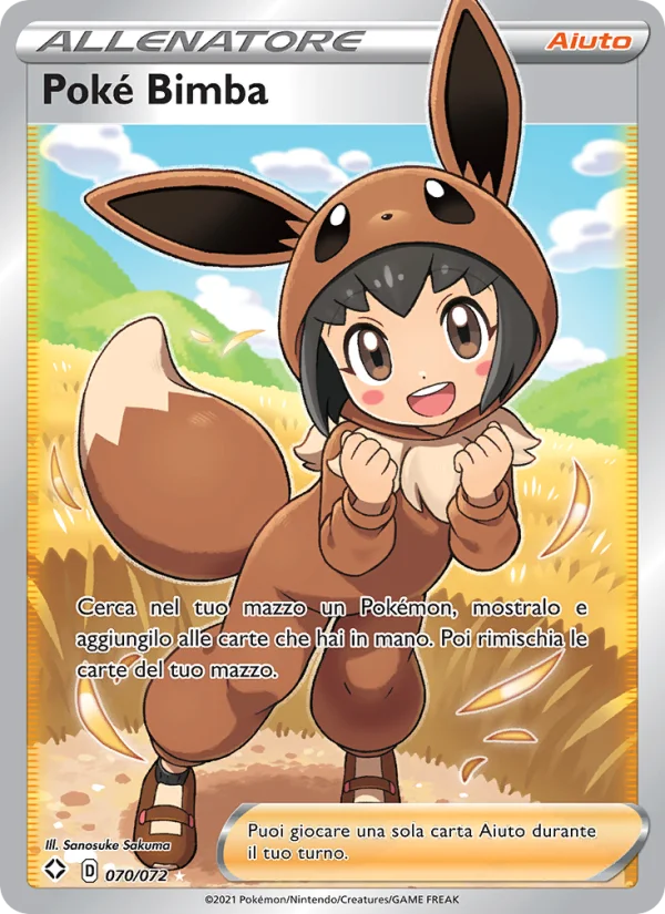 Poké Bimbo Destino Splendente carta Pokémon italiana UR