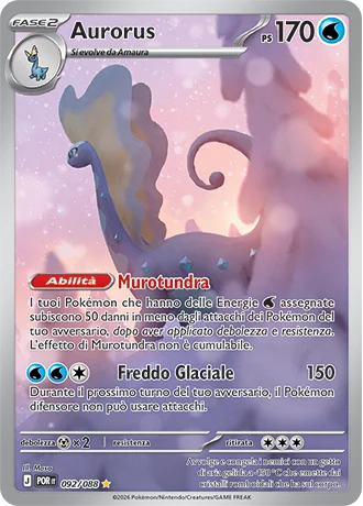 Aurorus Equilibrio Perfetto carta Pokémon italiana IR